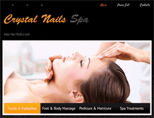 Tablet Screenshot of crystalnailspainc.com